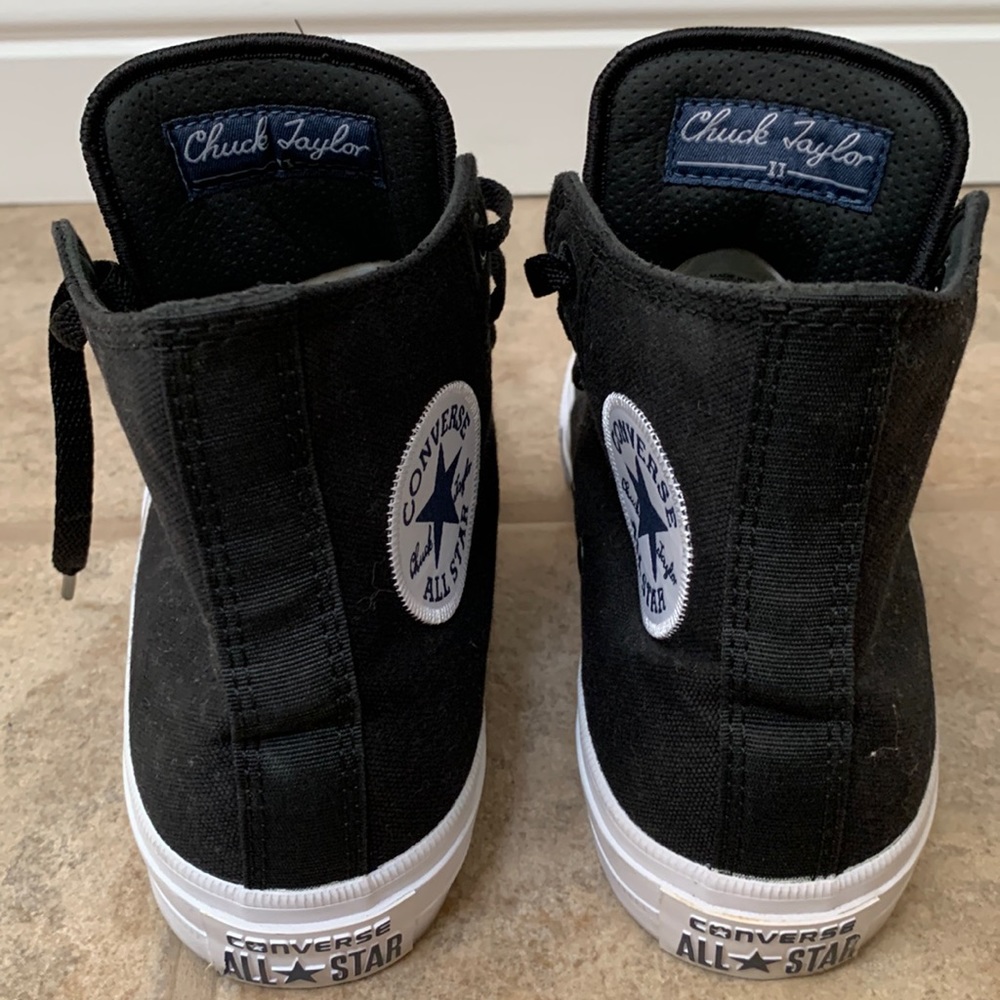 Unisex Black Converse Chuck Taylor II High Tops